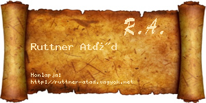 Ruttner Atád névjegykártya